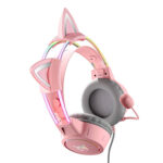 Casque de jeu ONIKUMA X15Pro Rose/oreilles de chat