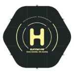 Tapis d&rsquo;atterrissage pour drones Sunnylife 110cm hexagonal – Double face (TJP10)