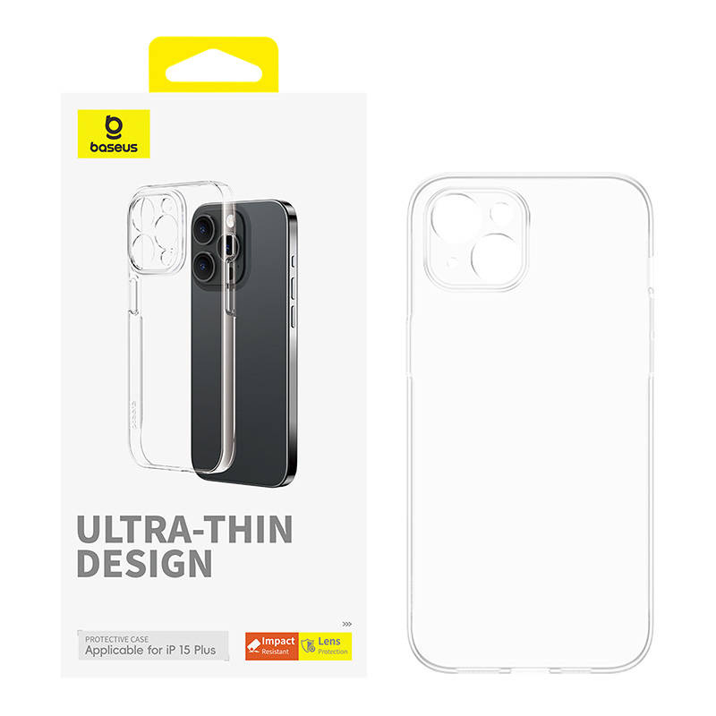 Coque de téléphone pour iPhone 15 Plus Baseus OS-Lucent Series (Transparent) - Ypsilon Computers