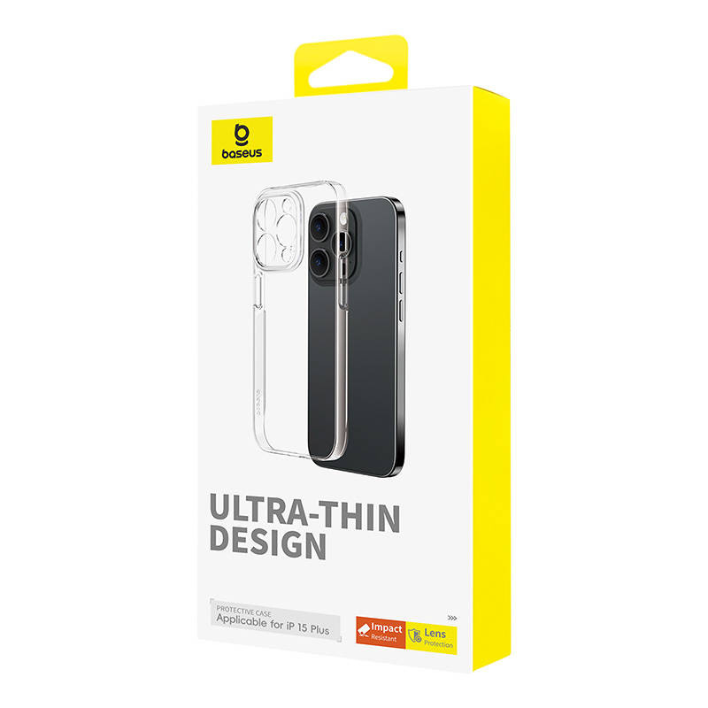 Coque de téléphone pour iPhone 15 Plus Baseus OS-Lucent Series (Transparent) - Ypsilon Computers