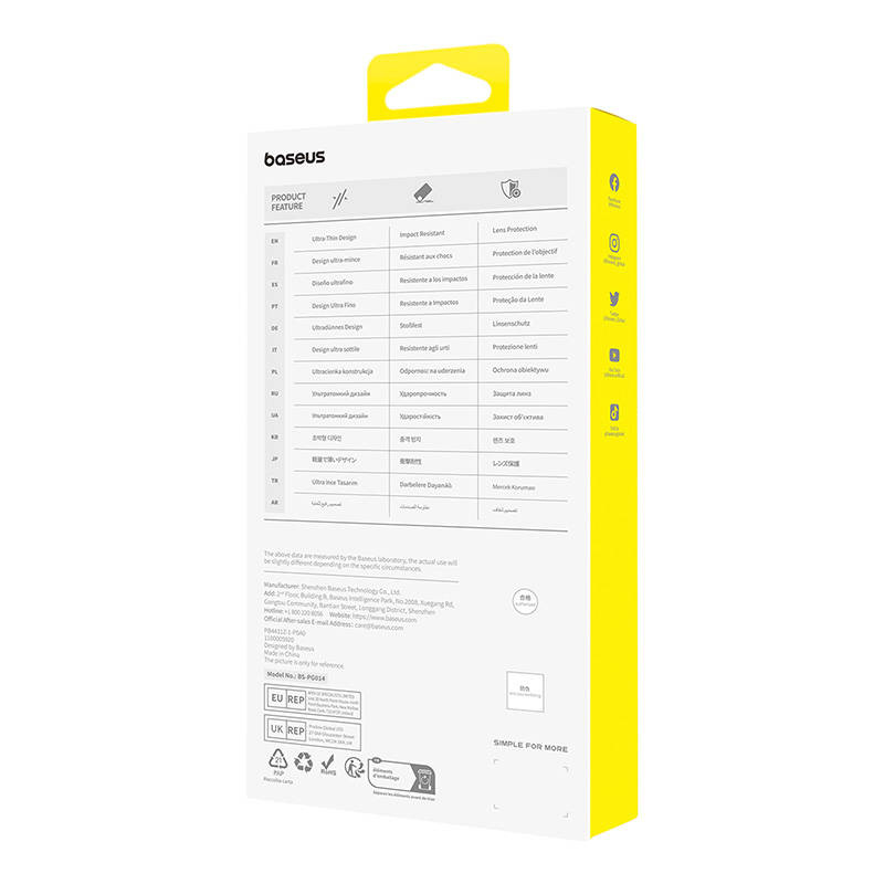 Coque de téléphone pour iPhone 15 Plus Baseus OS-Lucent Series (Transparent) - Ypsilon Computers