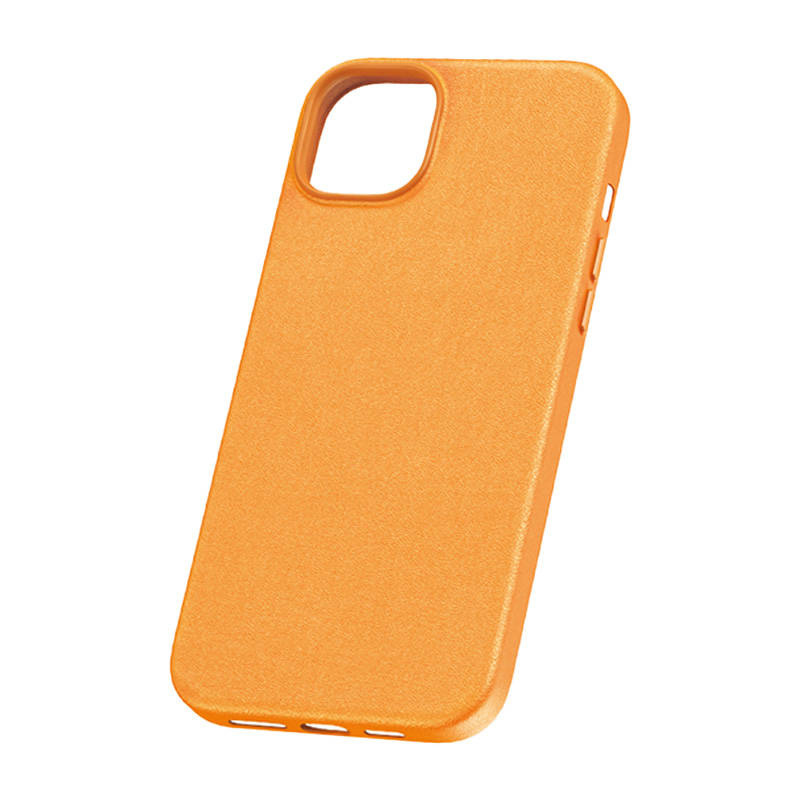 Coque de téléphone pour iPhone 15 ProMax Baseus Fauxther Series (Orange) - Ypsilon Computers