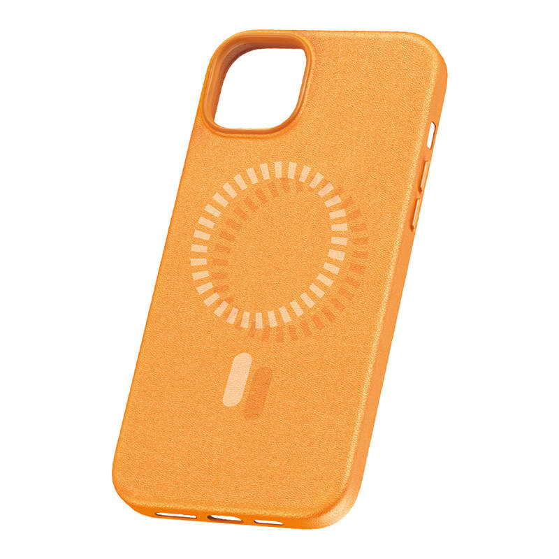Coque Magnétique pour iPhone 15 Plus Baseus Fauxther Series (Orange) - Ypsilon Computers