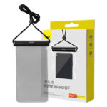 Étui de téléphone étanche Baseus AquaGlide avec verrou à glissière cylindrique (noir)