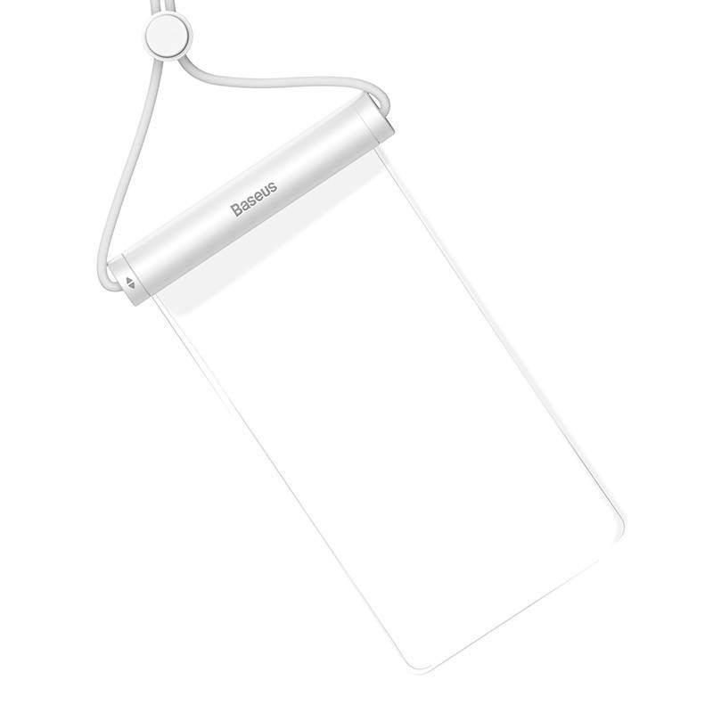Étui de téléphone étanche Baseus AquaGlide avec verrou à glissière cylindrique (blanc) - Ypsilon Computers