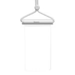 Étui de téléphone étanche Baseus AquaGlide avec verrou à glissière cylindrique (blanc)