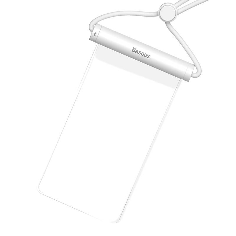 Étui de téléphone étanche Baseus AquaGlide avec verrou à glissière cylindrique (blanc) - Ypsilon Computers
