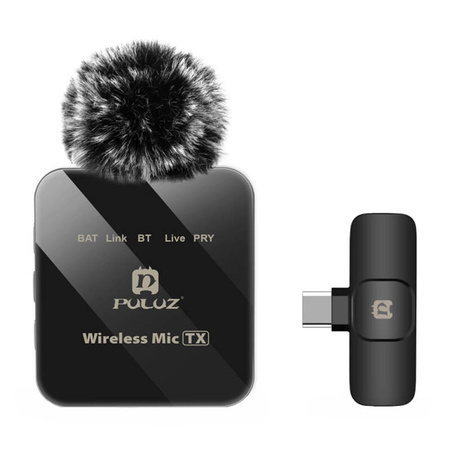 Microphone Lavalier Sans Fil PULUZ PU648B (USB-C) - Ypsilon Computers