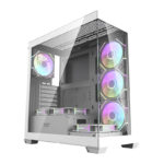 Boîtier d&rsquo;ordinateur Darkflash DS900 (blanc) + 7 ventilateurs ARGB