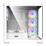 Boîtier d&rsquo;ordinateur Darkflash DS900 (blanc) + 7 ventilateurs ARGB