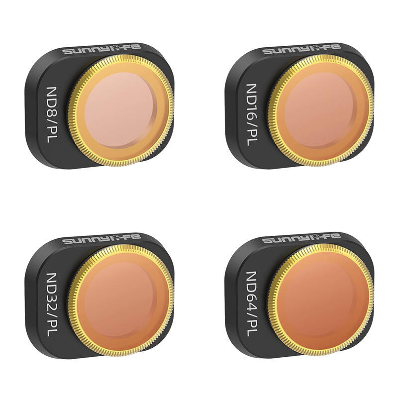4 Filtres d'Objectif ND/PL 8, 16, 32, 64 Sunnylife pour DJI MINI 4 PRO - Ypsilon Computers