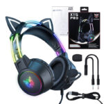 Casque de jeu ONIKUMA X15 PRO Chat (Noir)