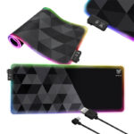 ONIKUMA MP006 Tapis de Souris RGB (Noir)