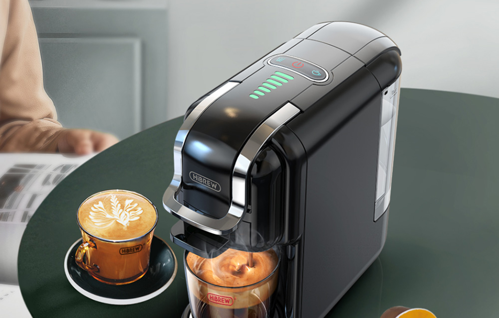 Machine à café à capsules HiBREW H2B 5-en-1 – Noir - Ypsilon Computers