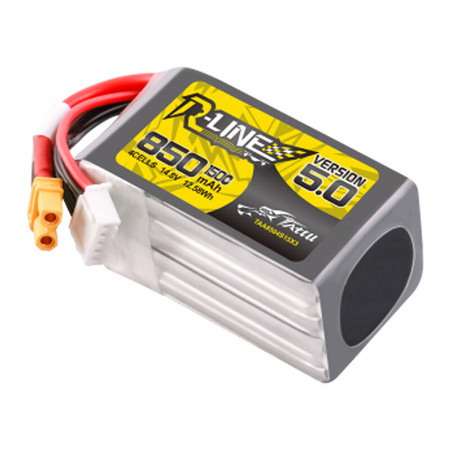 Tattu R-Line Version 5.0 850 mAh 14,8 V 4S1P 150C XT30U-F - Ypsilon Computers