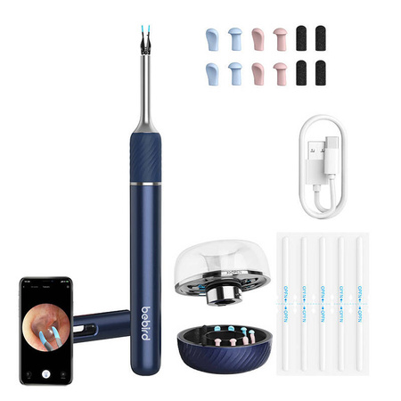 Otoscope avec caméra de nettoyage des oreilles Bebird Note 5 pro (bleu) - Ypsilon Computers