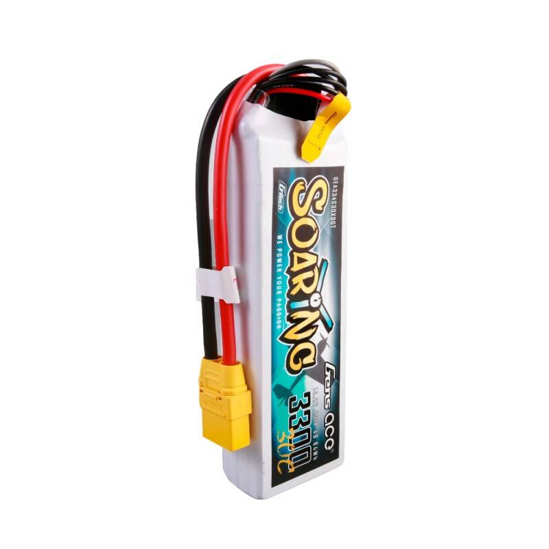 Gens ace G-Tech Soaring 3300mAh 14.8V 30C 4S1P Lipo Battery - Ypsilon Computers