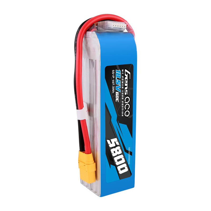 Gens ace 5800mAh 60C 18.5V 5S1P Pack de Batterie Lipo avec connecteur XT90 - Ypsilon Computers