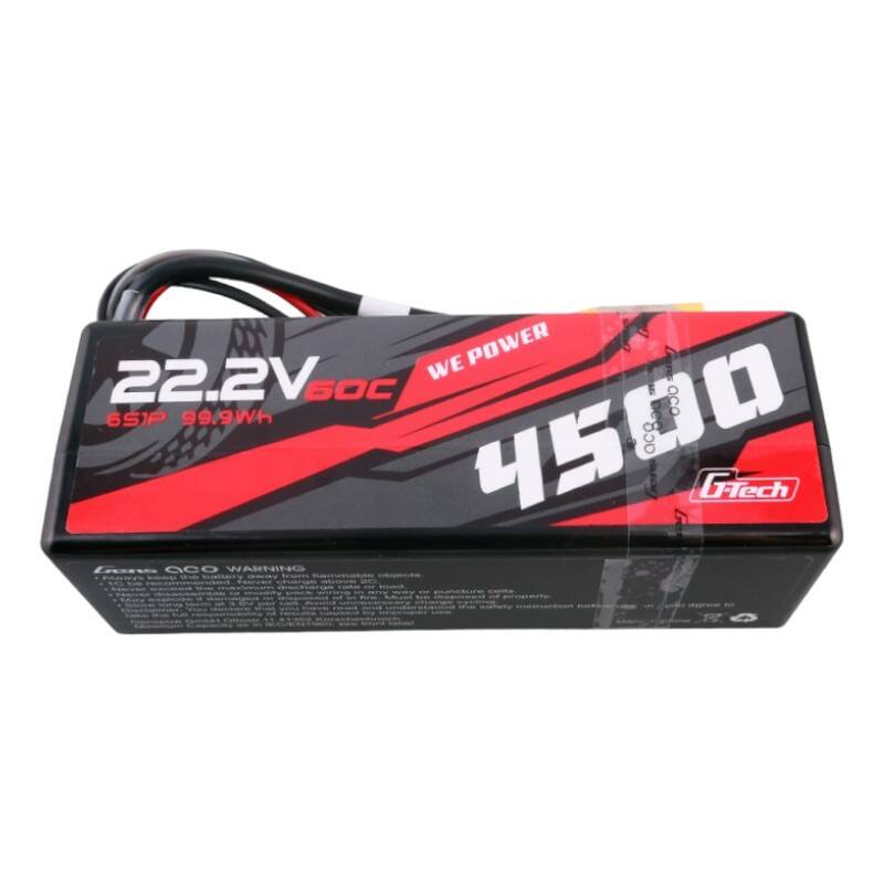 Gens ace G-Tech 4500mAh 6S1P 22.2V 60C HardCase Batterie Lipo pour voiture RC 14# - Ypsilon Computers