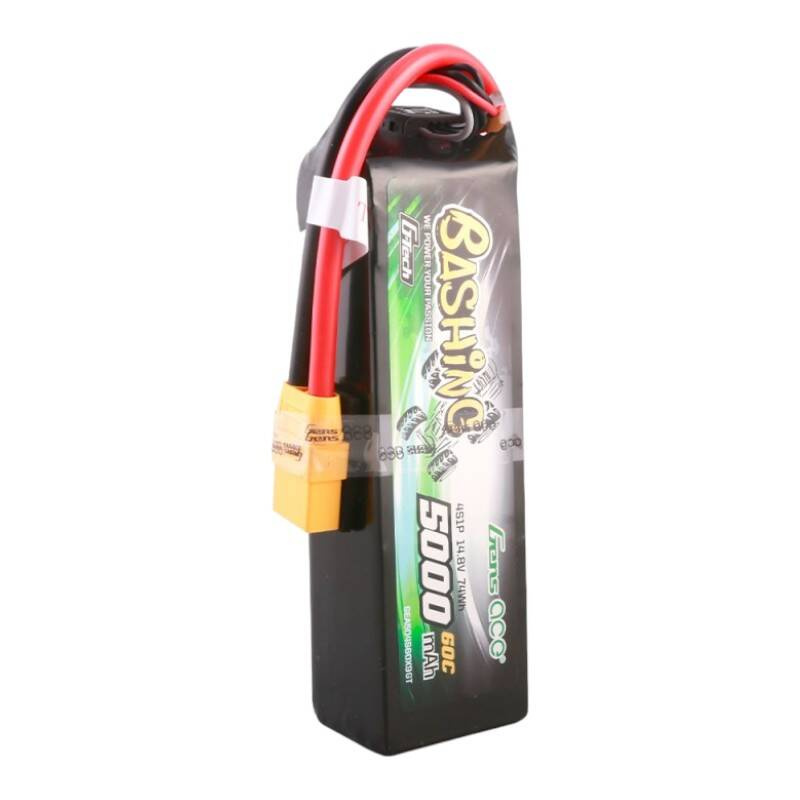 Gens ace Pack de Batterie Lipo 5000mAh 14.8V 4S1P 60C avec Connecteur XT90 - Série Bashing - Ypsilon Computers