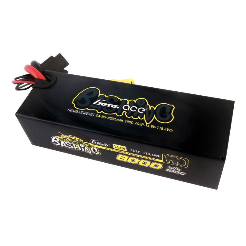 Gens ace 8000mAh 14.8V 100C 4S2P Pack de Batterie Lipo - Ypsilon Computers