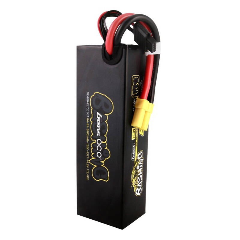 Gens ace 8000mAh 14.8V 100C 4S2P Pack de Batterie Lipo - Ypsilon Computers