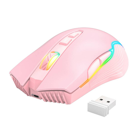 Souris de jeu sans fil ONIKUMA CW905 Rose 2.4G - Ypsilon Computers
