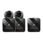 Microphone Lavalier Sans Fil PULUZ 2 TX + 1 RX