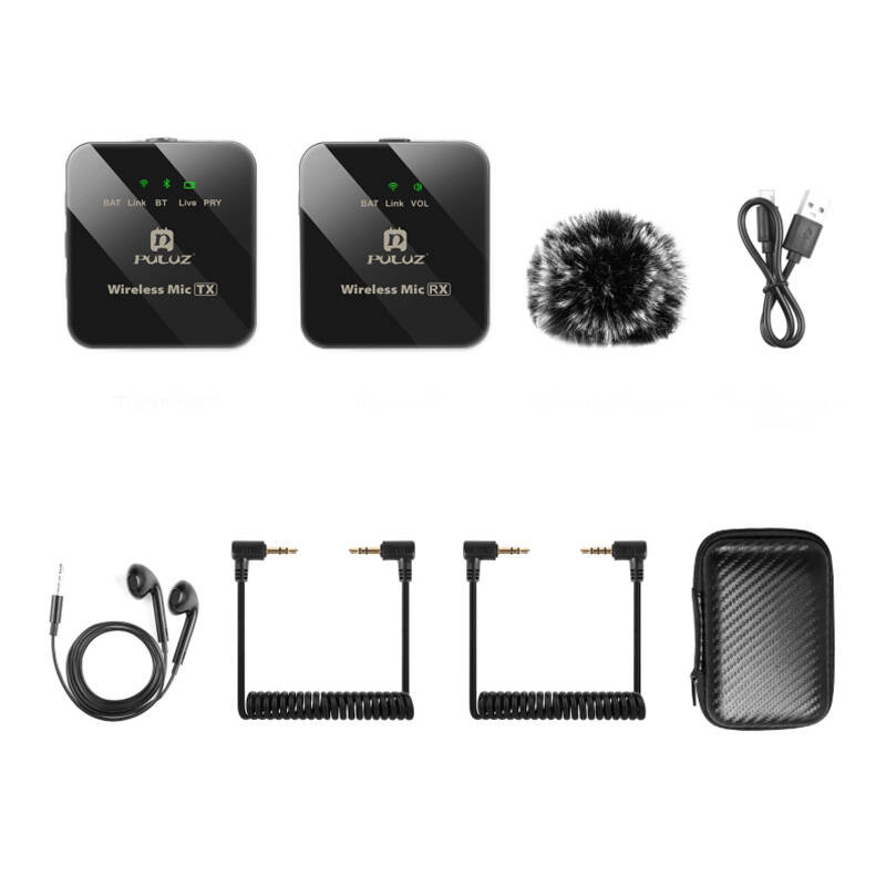PULUZ 1 TX + 1 RX Microphone Cravate Sans Fil - Ypsilon Computers