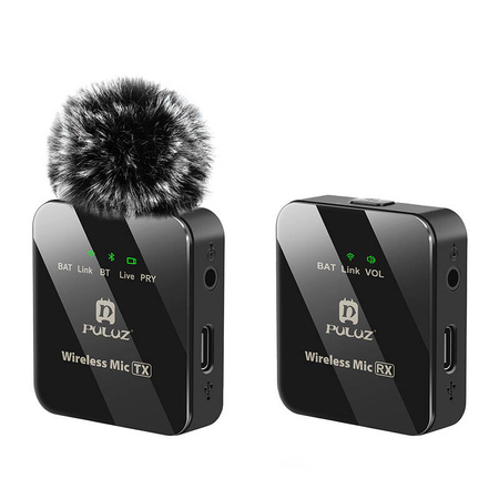 PULUZ 1 TX + 1 RX Microphone Cravate Sans Fil - Ypsilon Computers