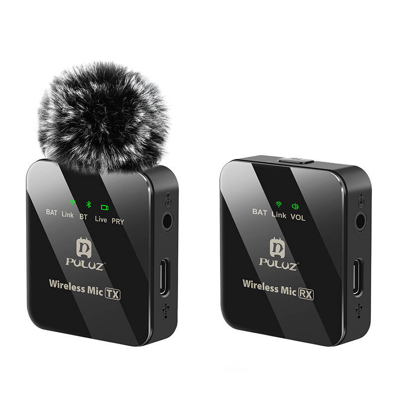 PULUZ 1 TX + 1 RX Microphone Cravate Sans Fil - Ypsilon Computers