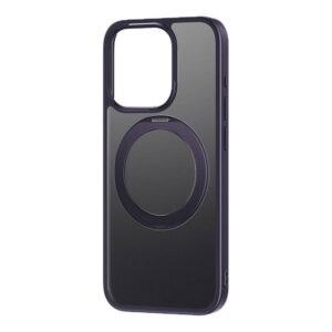 Coque de téléphone avec support Baseus SkyRing 360° pour iP 14 Pro + verre trempé et kit de nettoyage (violet)