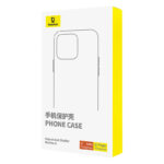 Coque de téléphone avec support Baseus SkyRing 360° pour iP 15 + verre trempé et kit de nettoyage (noir)
