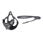 Ensemble pour chien Dogness harnais et laisse (Noir et blanc)