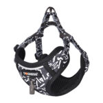 Ensemble pour chien Dogness harnais et laisse (Noir et blanc)