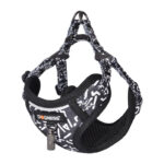 Ensemble pour chien Dogness harnais et laisse (Noir et blanc)