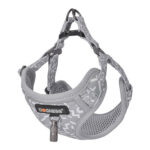 Ensemble pour chien Dogness harnais et laisse (Gris clair)