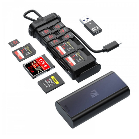 Lecteur de carte Pro FREEWELL CF A/B, SD, TF - Ypsilon Computers