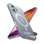 Étui Torras Pstand Series pour iPhone 16 Plus (Gris titane)