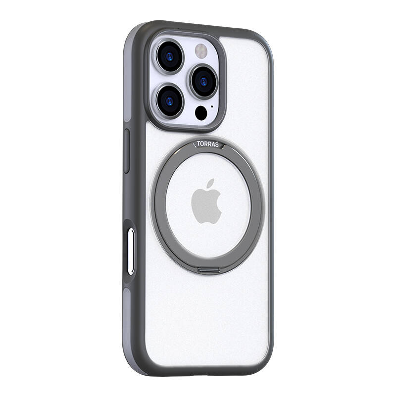 Coque Torras Ostand R Fusion pour iPhone 16 ProMax (Grise) - Ypsilon Computers