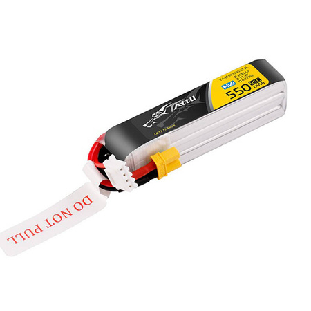 Batterie Lipo Tattu 3s 550mAh 95C 11.4V HV avec connecteur XT30 Long-Pack - Ypsilon Computers