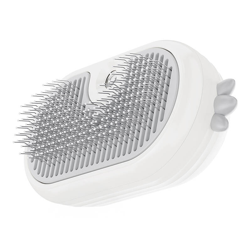 Brosse à vapeur pour chat Rojeco avec fonction de massage (blanche) - Ypsilon Computers