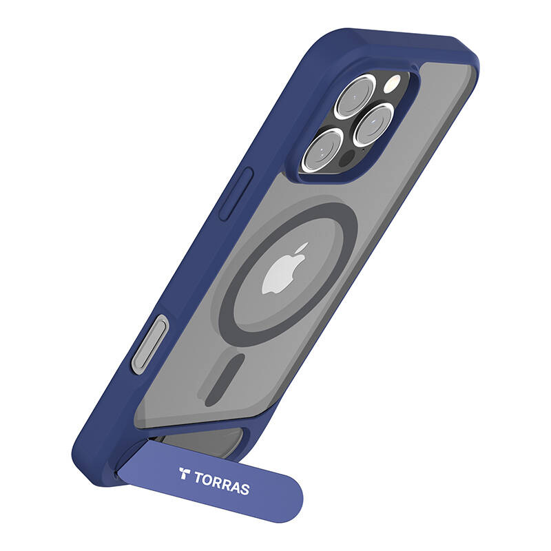 Coque Torras Pstand Series pour iPhone 16 Pro (Bleu) - Ypsilon Computers