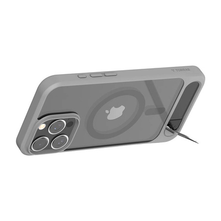 Etui Torras Pstand Series pour iPhone 16 ProMax (Gris) - Ypsilon Computers