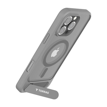 Etui Torras Pstand Series pour iPhone 16 ProMax (Gris) - Ypsilon Computers