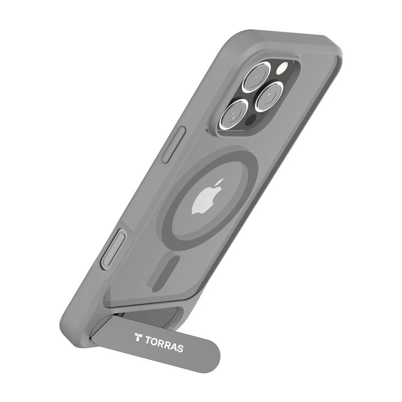 Etui Torras Pstand Series pour iPhone 16 ProMax (Gris) - Ypsilon Computers
