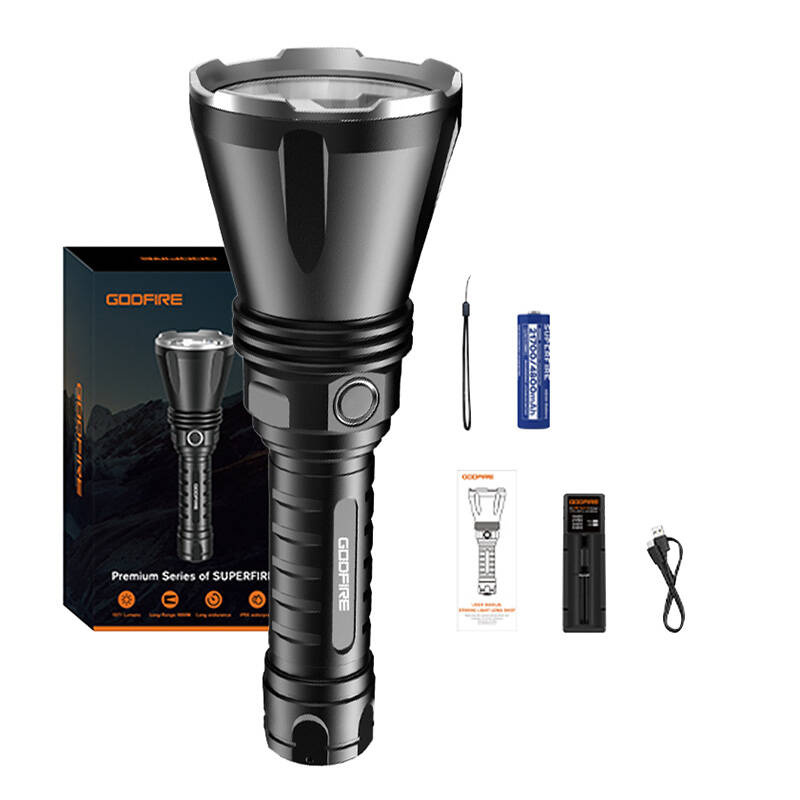 Lampe de poche Superfire Godfire TF01 - 1371 lumens, 1000m, 7h d'autonomie - Ypsilon Computers