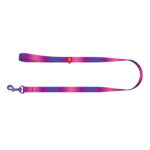 WAUDOG laisse pour chien en nylon dégradé, 15mm de large, 122cm de long, violet