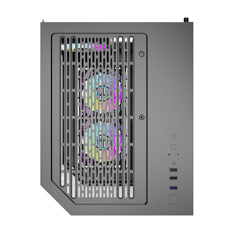 Boîtier Darflash FT350 + 5 ventilateurs aRGB (noir) - Ypsilon Computers