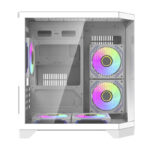 Boîtier d&rsquo;ordinateur Darflash FT350 + 5 ventilateurs aRGB (blanc)